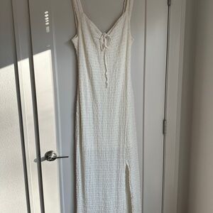 Free People ivory Eleni Maxi Dress